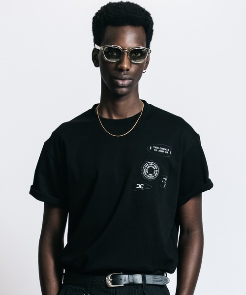 CRIMIE（クライミー）の「SIGNATURE PATCHWORK T SHIRT（Tシャツ/カットソー・メンズ・ホワイト/ブラック・M/L/XL/XXL）」の2枚目の写真