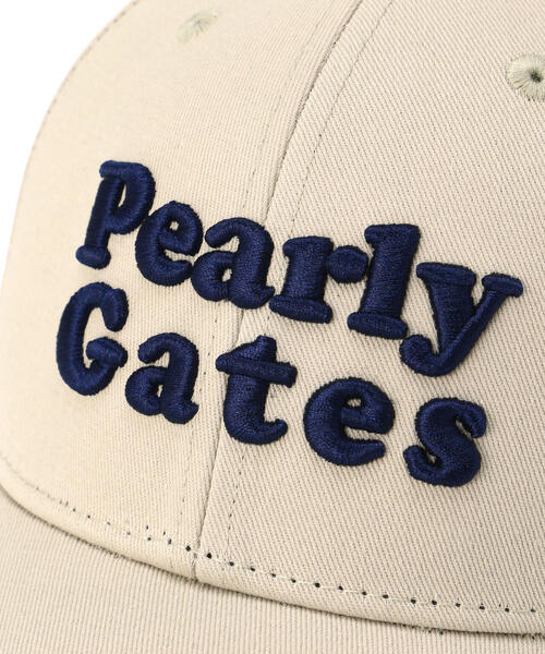 PEARLY GATES（パーリーゲイツ）の「【PEARLY GATES】差込２段ロゴスカルラビットＣＡＰ（キャップ・レディース・ホワイト/ベージュ/ネイビー・FREE）」の11枚目の写真