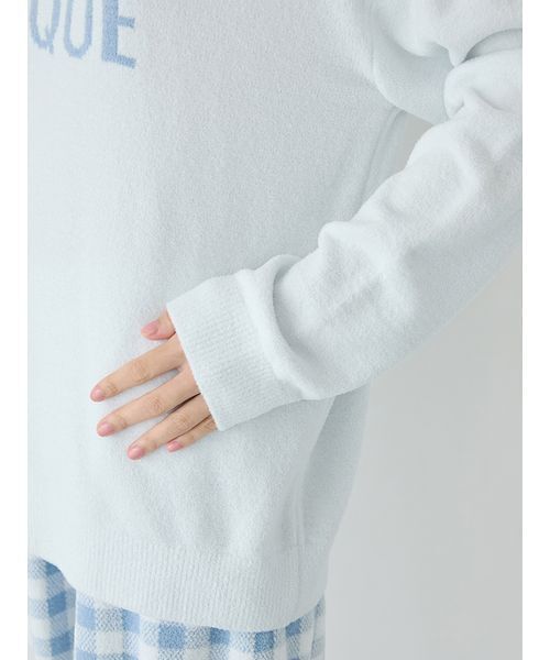 ロゴプルオーバー&チェックショートパンツセット（ルームウェア