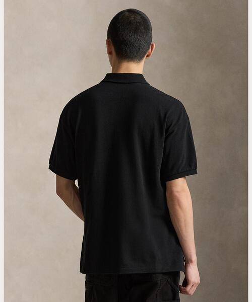 POLO RALPH LAUREN（ポロ ラルフ ローレン）の「ポロ ビッグ シャツ（ポロシャツ・メンズ・ブラック系1・S/M/L/XXL/XL）」の5枚目の写真