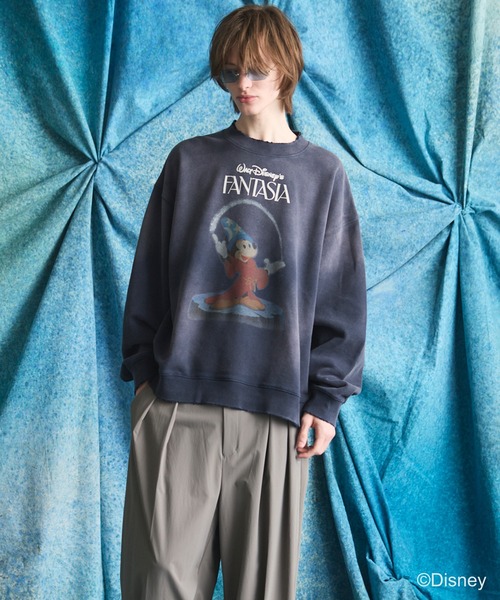MAISON SPECIAL（メゾンスペシャル）の「《UNISEX》【MOVIE SERIES】「FANTASIA」- STAR HEART - Prime-Over Crew Neck Sweatshirt/「ファンタジア」- スターハート -プライムオーバークルーネックスウェット【MAISON SPECIAL/メゾンスペシャル】（スウェット・メンズ・ネイビー/ブラック・0/1/2）」の10枚目の写真