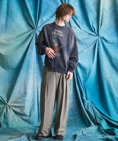 MAISON SPECIAL（メゾンスペシャル）の「《UNISEX》【MOVIE SERIES】「FANTASIA」- STAR HEART - Prime-Over Crew Neck Sweatshirt/「ファンタジア」- スターハート -プライムオーバークルーネックスウェット【MAISON SPECIAL/メゾンスペシャル】（スウェット・メンズ・ネイビー/ブラック・0/1/2）」の5枚目の写真
