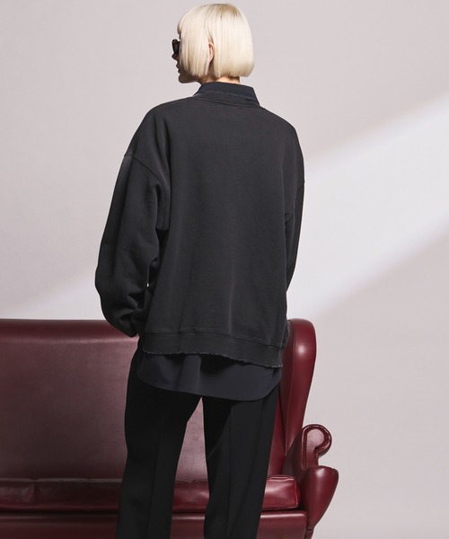 MAISON SPECIAL（メゾンスペシャル）の「《UNISEX》【MOVIE SERIES】「FANTASIA」- STAR HEART - Prime-Over Crew Neck Sweatshirt/「ファンタジア」- スターハート -プライムオーバークルーネックスウェット【MAISON SPECIAL/メゾンスペシャル】（スウェット・メンズ・ネイビー/ブラック・0/1/2）」の9枚目の写真