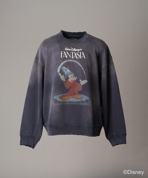 MAISON SPECIAL（メゾンスペシャル）の「《UNISEX》【MOVIE SERIES】「FANTASIA」- STAR HEART - Prime-Over Crew Neck Sweatshirt/「ファンタジア」- スターハート -プライムオーバークルーネックスウェット【MAISON SPECIAL/メゾンスペシャル】（スウェット・メンズ・ネイビー/ブラック・0/1/2）」の14枚目の写真