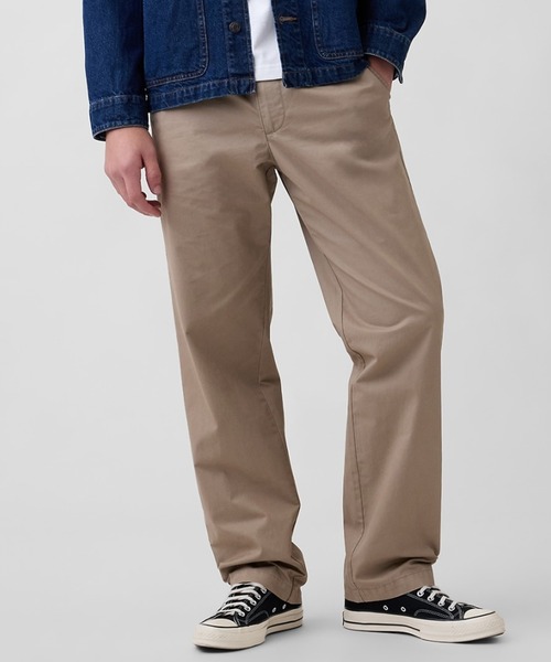 GAP(ギャップ)の「リラックスフィット カーキパンツ(チノパンツ・メンズ・ベージュ/ネイビー/ブラック・XL/L/M/S/XS)」の1枚目の写真