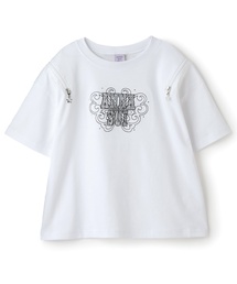 【親子リンク】ラインストーンロゴTシャツ