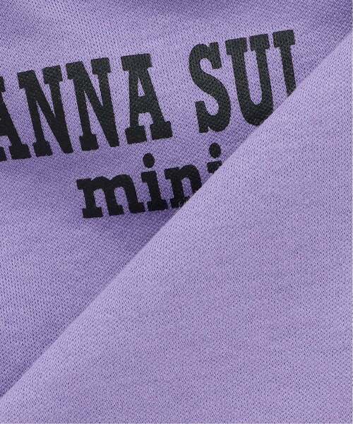 ANNA SUI mini（アナスイ・ミニ）の「【親子リンク】ラインストーンロゴTシャツ（Tシャツ/カットソー・キッズ・パープル/ホワイト/ブラック・L(145-155cm)/L(130-140cm)/M(115-125cm)/L 155-165cm）」の12枚目の写真