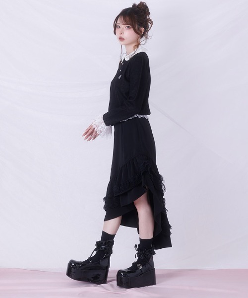 FickleBebe(フィクルベベ)の「エナメルシュシュパンプス(パンプス・レディース・ホワイト/ブラック・SMALL/LARGE/MEDIUM)」の8枚目の写真