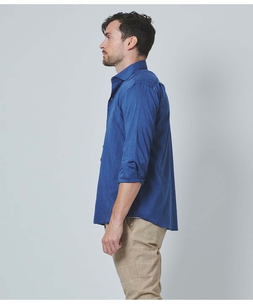 junhashimoto(ジュンハシモト)の「HORIZONTAL SHIRT(シャツ/ブラウス・メンズ・ネイビー/ホワイト・4/2/3)」の11枚目の写真