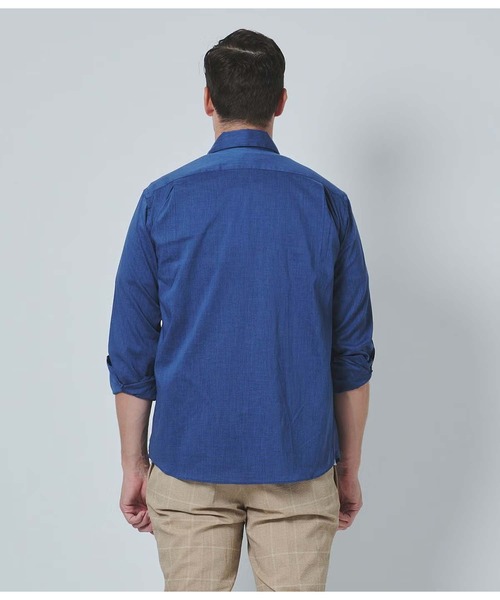 junhashimoto(ジュンハシモト)の「HORIZONTAL SHIRT(シャツ/ブラウス・メンズ・ネイビー/ホワイト・4/2/3)」の12枚目の写真