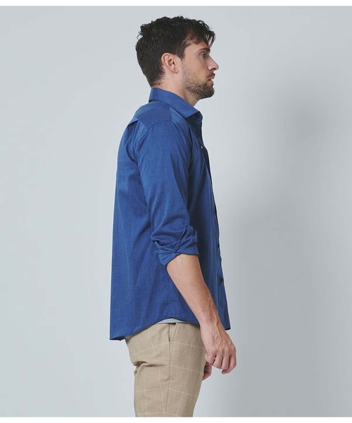 junhashimoto(ジュンハシモト)の「HORIZONTAL SHIRT(シャツ/ブラウス・メンズ・ネイビー/ホワイト・4/2/3)」の13枚目の写真