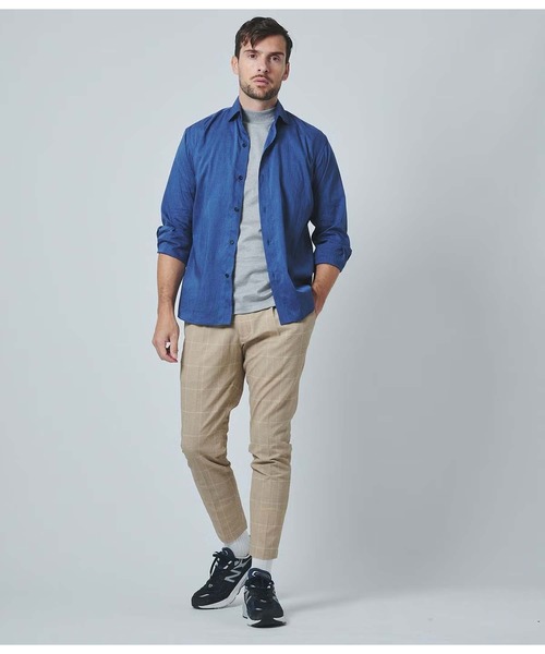 junhashimoto(ジュンハシモト)の「HORIZONTAL SHIRT(シャツ/ブラウス・メンズ・ネイビー/ホワイト・4/2/3)」の14枚目の写真