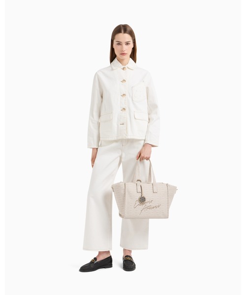 EMPORIO ARMANI(エンポリオアルマーニ)の「【エンポリオ アルマーニ】ブルゾン コットンドリル(ブルゾン・レディース・ホワイト・40/38/36)」の5枚目の写真