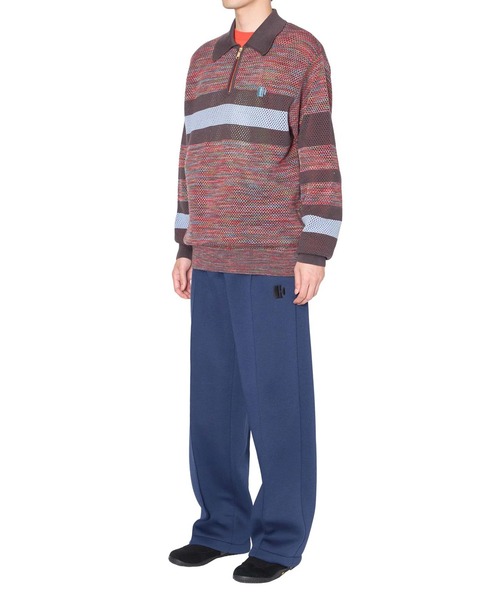 kolor（カラー）の「【kolor/カラー】26SCM-N07306 KNIT POLO（ポロシャツ・メンズ・ピンク/グリーン・5/3）」の4枚目の写真