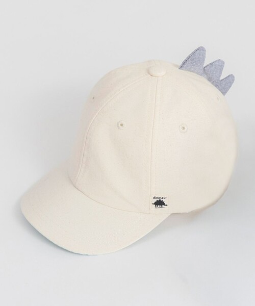 BRANSHES(ブランシェス)の「【ベビー】恐竜キャップ(キャップ・キッズ・サックスブルー/アイボリー・FREE)」の3枚目の写真