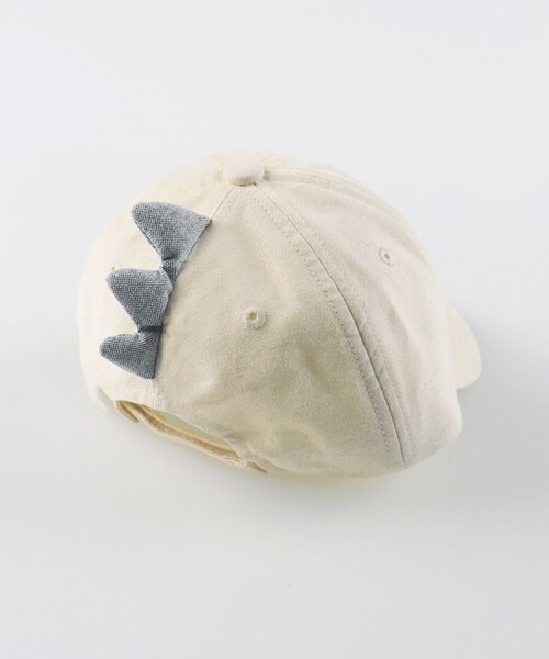 BRANSHES(ブランシェス)の「【ベビー】恐竜キャップ(キャップ・キッズ・サックスブルー/アイボリー・FREE)」の7枚目の写真