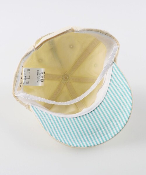 BRANSHES(ブランシェス)の「【ベビー】恐竜キャップ(キャップ・キッズ・サックスブルー/アイボリー・FREE)」の8枚目の写真