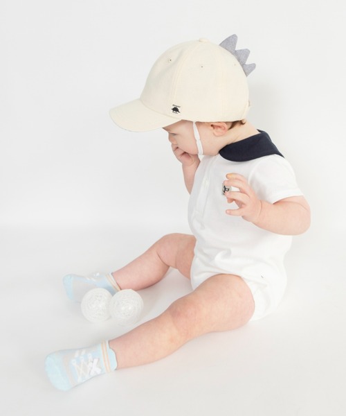 BRANSHES(ブランシェス)の「【ベビー】恐竜キャップ(キャップ・キッズ・サックスブルー/アイボリー・FREE)」の19枚目の写真