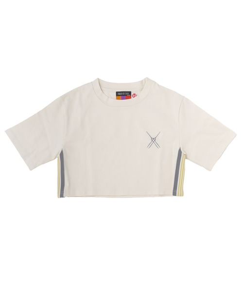 RADIO EVA(ラヂオエヴァ)の「RADIO EVA A331 EVANGELION Jacquard Cropped T-Shirt(Tシャツ/カットソー・レディース・ブラック/パープル/クリーム・FREE)」の3枚目の写真