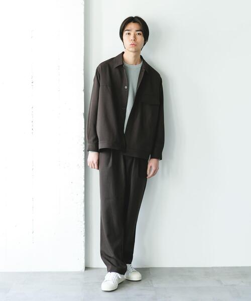 URBAN RESEARCH DOORS(アーバンリサーチドアーズ)の「『吸水速乾』セオアルファセミワイドトラウザー(その他パンツ・メンズ・ブラウン/ネイビー・MEDIUM/LARGE)」の8枚目の写真