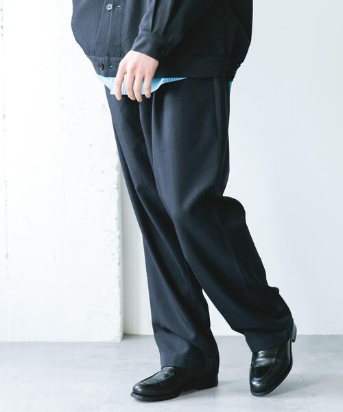 URBAN RESEARCH DOORS(アーバンリサーチドアーズ)の「『吸水速乾』セオアルファセミワイドトラウザー(その他パンツ・メンズ・ブラウン/ネイビー・MEDIUM/LARGE)」の15枚目の写真