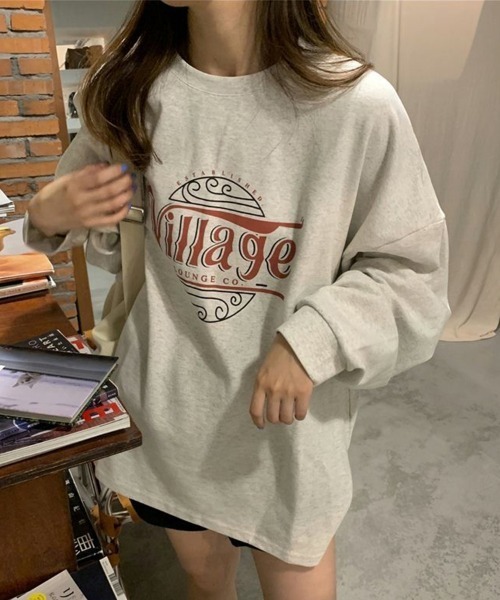 SallyLunn(サリーラン)の「ロゴプリント ビッグストップス(スウェット・レディース・アッシュグレー/チャコール/イエロー・LARGE/MEDIUM)」の6枚目の写真