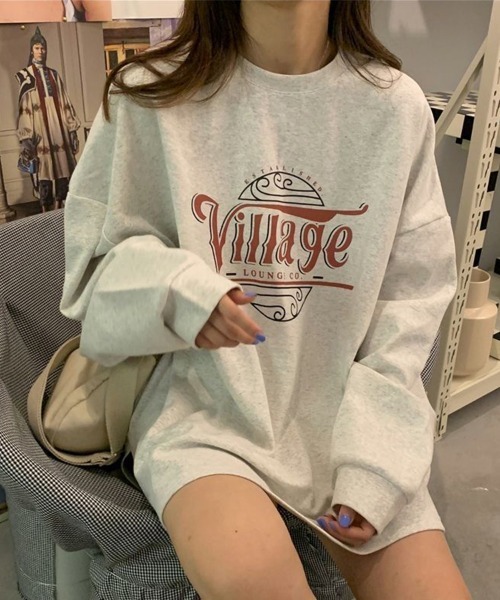 SallyLunn(サリーラン)の「ロゴプリント ビッグストップス(スウェット・レディース・アッシュグレー/チャコール/イエロー・LARGE/MEDIUM)」の7枚目の写真