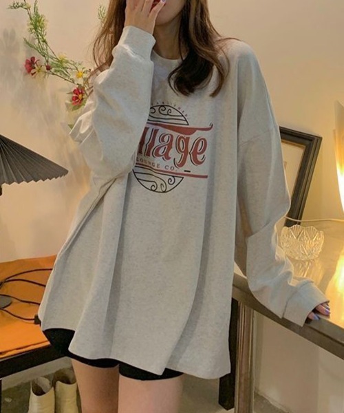 SallyLunn(サリーラン)の「ロゴプリント ビッグストップス(スウェット・レディース・アッシュグレー/チャコール/イエロー・LARGE/MEDIUM)」の9枚目の写真