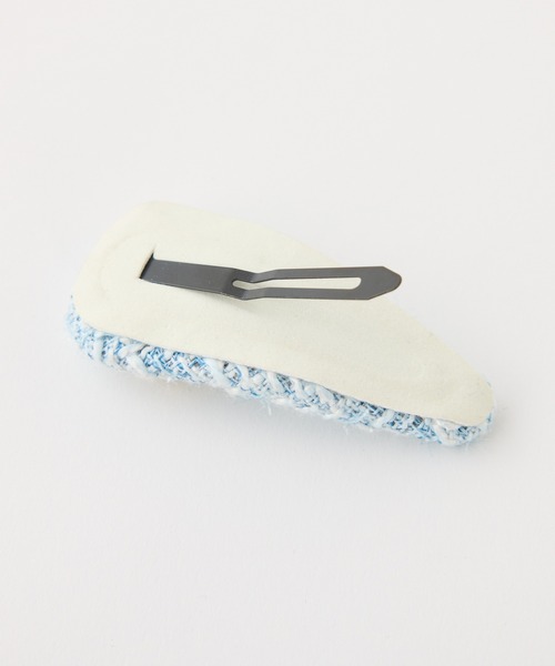 one after another NICE CLAUP(ワンアフターアナザーナイスクラップ)の「【Eliane Collection】ツイードヘアピン(ヘアピン・レディース・サックスブルー/ピンク/ブラック/アイボリー・FREE)」の8枚目の写真