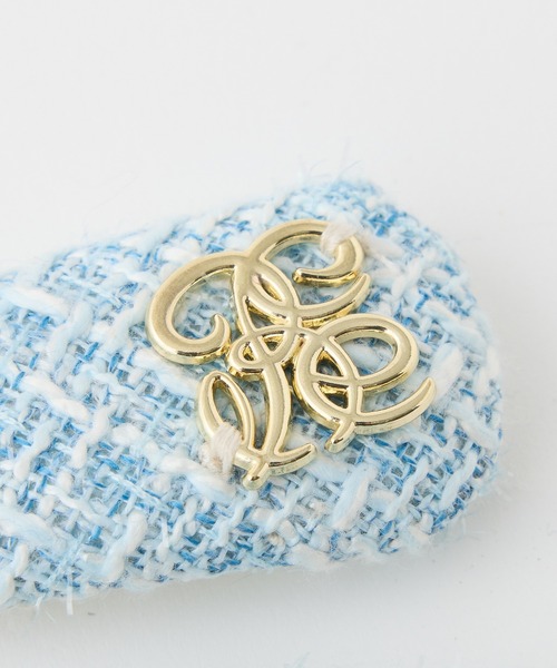 one after another NICE CLAUP(ワンアフターアナザーナイスクラップ)の「【Eliane Collection】ツイードヘアピン(ヘアピン・レディース・サックスブルー/ピンク/ブラック/アイボリー・FREE)」の9枚目の写真