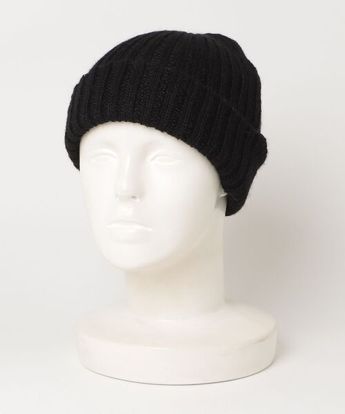 KIJIMA TAKAYUKI（キジマ　タカユキ）の「KIJIMA TAKAYUKI / キジマ タカユキ：【レディース】ALPACA BEANIE (WEB品番:EWKN-002B)：WEKNYY202B[ANN]（ニットキャップ/ビーニー・レディース・ダークブラウン/ホワイト・FREE）」の2枚目の写真