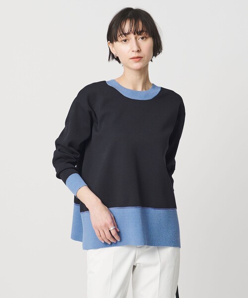 UNITED ARROWS（ユナイテッドアローズ）の「ミニマル 2WAY カーディガン ‐ウォッシャブル‐（カーディガン/ボレロ・レディース・ネイビー/ダークブラウン/グレー系・FREE）」の8枚目の写真