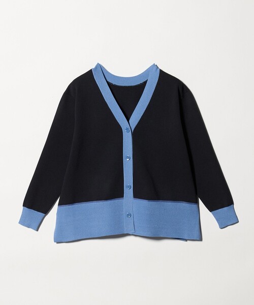 UNITED ARROWS（ユナイテッドアローズ）の「ミニマル 2WAY カーディガン ‐ウォッシャブル‐（カーディガン/ボレロ・レディース・ネイビー/ダークブラウン/グレー系・FREE）」の12枚目の写真