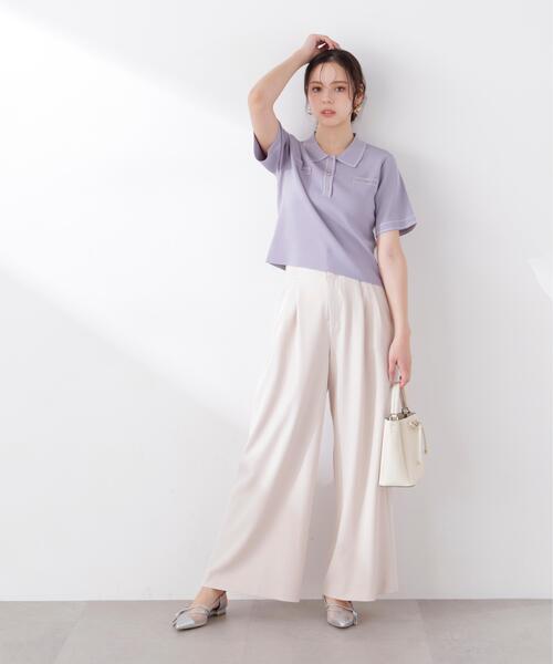 PROPORTION BODY DRESSING（プロポーションボディドレッシング）の「ウエストリブワイドパンツ / 1216130301（その他パンツ・レディース・ダークグレー/ピンク/グレー・MEDIUM/P/S/SMALL）」の12枚目の写真