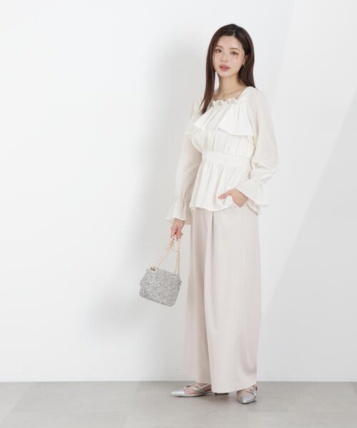 PROPORTION BODY DRESSING（プロポーションボディドレッシング）の「ウエストリブワイドパンツ / 1216130301（その他パンツ・レディース・ダークグレー/ピンク/グレー・MEDIUM/P/S/SMALL）」の17枚目の写真