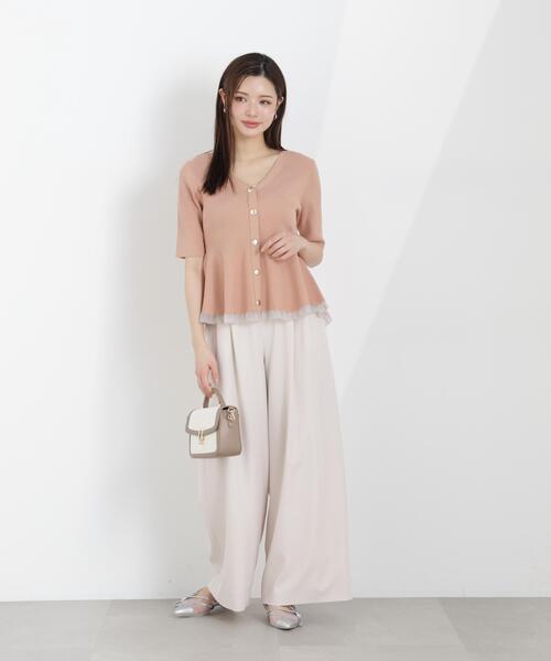 PROPORTION BODY DRESSING（プロポーションボディドレッシング）の「ウエストリブワイドパンツ / 1216130301（その他パンツ・レディース・ダークグレー/ピンク/グレー・MEDIUM/P/S/SMALL）」の18枚目の写真