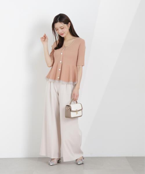 PROPORTION BODY DRESSING（プロポーションボディドレッシング）の「ウエストリブワイドパンツ / 1216130301（その他パンツ・レディース・ダークグレー/ピンク/グレー・MEDIUM/P/S/SMALL）」の19枚目の写真