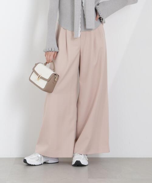 PROPORTION BODY DRESSING（プロポーションボディドレッシング）の「ウエストリブワイドパンツ / 1216130301（その他パンツ・レディース・ダークグレー/ピンク/グレー・MEDIUM/P/S/SMALL）」の8枚目の写真