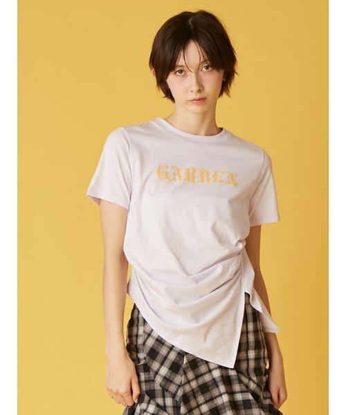 FURFUR（ファーファー）の「GARDENプリントTシャツ（Tシャツ/カットソー・レディース・ラベンダー/チャコールグレー/ライトブルー・F）」の7枚目の写真