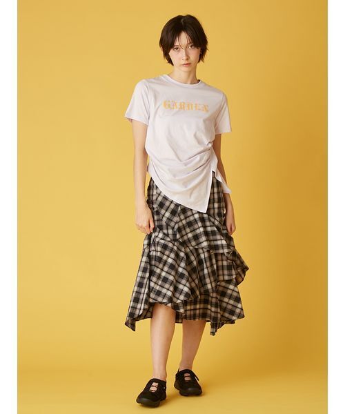 FURFUR（ファーファー）の「GARDENプリントTシャツ（Tシャツ/カットソー・レディース・ラベンダー/チャコールグレー/ライトブルー・F）」の14枚目の写真