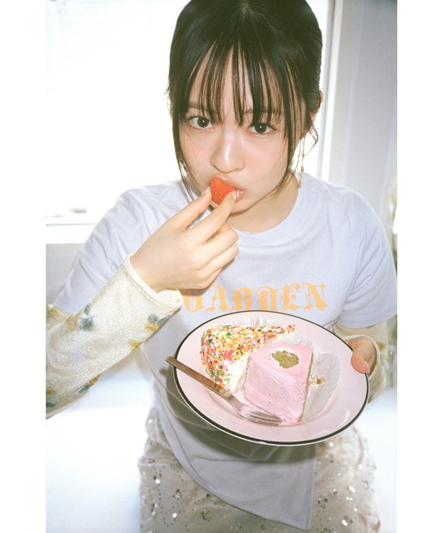 FURFUR（ファーファー）の「GARDENプリントTシャツ（Tシャツ/カットソー・レディース・ラベンダー/チャコールグレー/ライトブルー・F）」の4枚目の写真