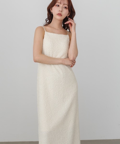 Bab（バブ）の「【選べるサイズ展開】ホイップカップ付キャミワンピース（ワンピース・レディース・アイボリー/ライトブルー/チャコールグレー・S/M）」の4枚目の写真