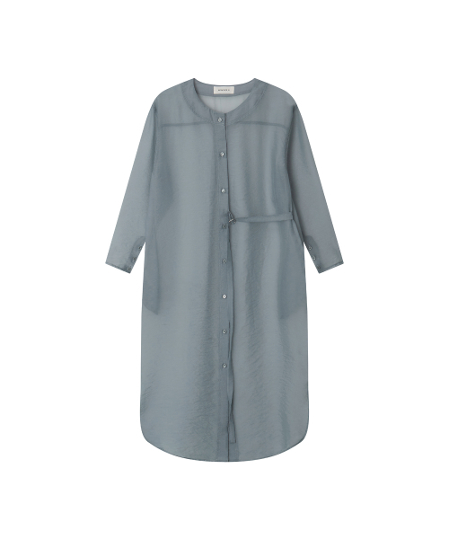 MAYVERU（メイバーユー）の「Piaa See-through  long jacket _ Skyblue（ナイロンジャケット・レディース・その他・FREE）」の3枚目の写真