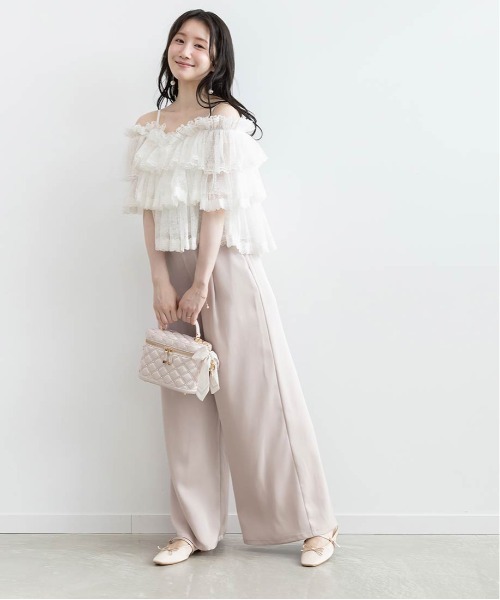 RANDA(ランダ)の「バレエシューズライクミュールパンプス(パンプス・レディース・ブラック/アイボリー/ピンク・L/M/S/LL)」の4枚目の写真
