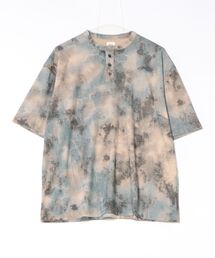 【Revo.】フェードダメージ加工 SS ヘンリーネック Tee