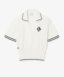 LACOSTE（ラコステ）の「フランスメイド スキッパーネックポロシャツ（ニット/セーター）」