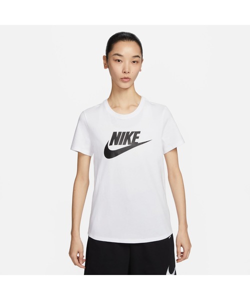 NIKE(ナイキ)の「NIKE/ナイキ WS NSW ICN FTRA S/S Tシャツ(Tシャツ/カットソー・レディース・ホワイト/ブラック・M/L/S)」の1枚目の写真