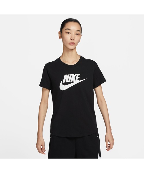 NIKE(ナイキ)の「NIKE/ナイキ WS NSW ICN FTRA S/S Tシャツ(Tシャツ/カットソー・レディース・ホワイト/ブラック・M/L/S)」の2枚目の写真