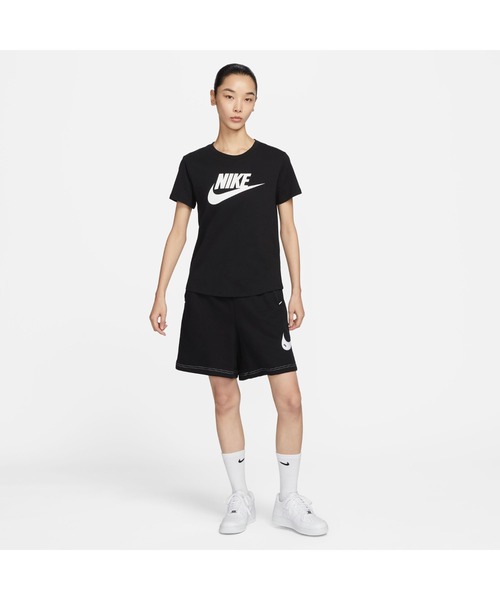 NIKE(ナイキ)の「NIKE/ナイキ WS NSW ICN FTRA S/S Tシャツ(Tシャツ/カットソー・レディース・ホワイト/ブラック・M/L/S)」の5枚目の写真