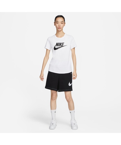 NIKE(ナイキ)の「NIKE/ナイキ WS NSW ICN FTRA S/S Tシャツ(Tシャツ/カットソー・レディース・ホワイト/ブラック・M/L/S)」の7枚目の写真